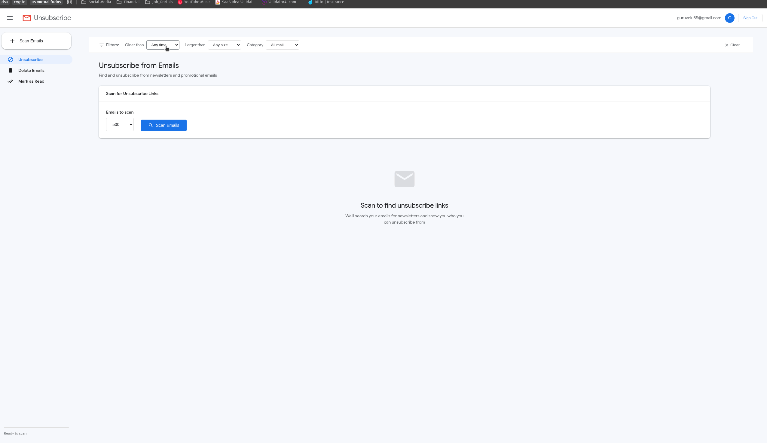 Gmail批量取消订阅和清理工具-羚羊公子博客
