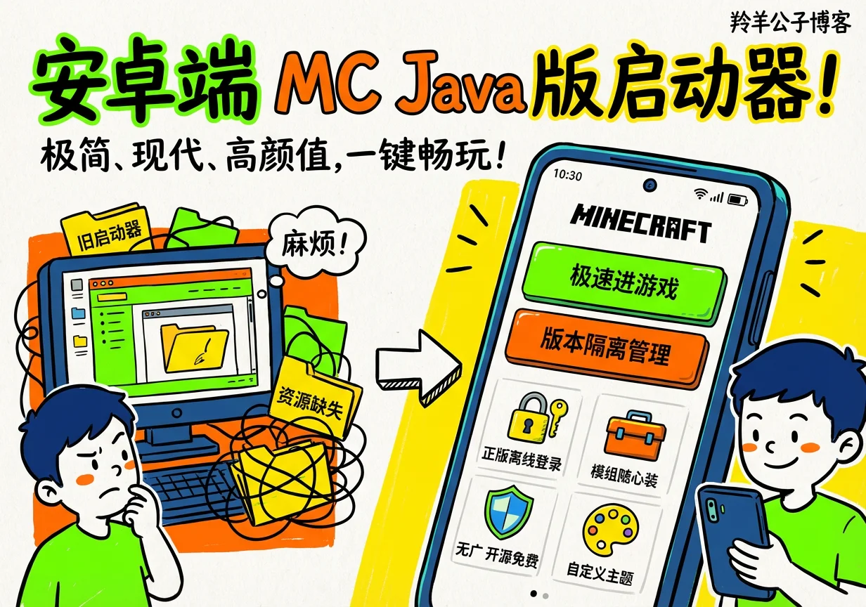 安卓端 MC Java版启动器-羚羊公子博客