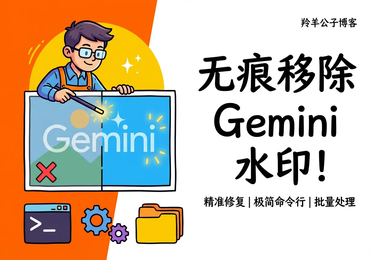 Gemini 一键去水印工具-羚羊公子博客