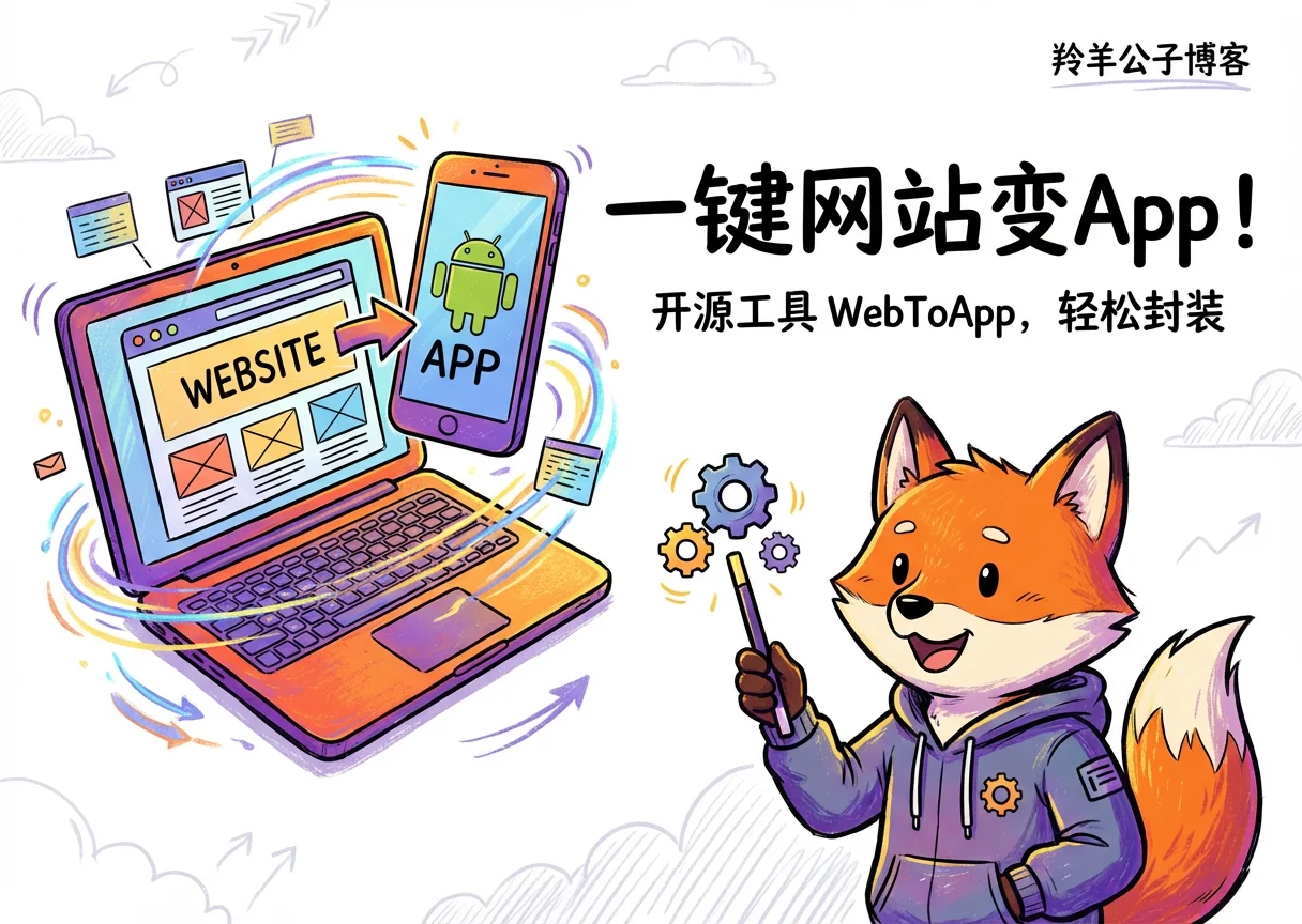 将任何网站 URL 转换为独立的 Android 应用-羚羊公子博客